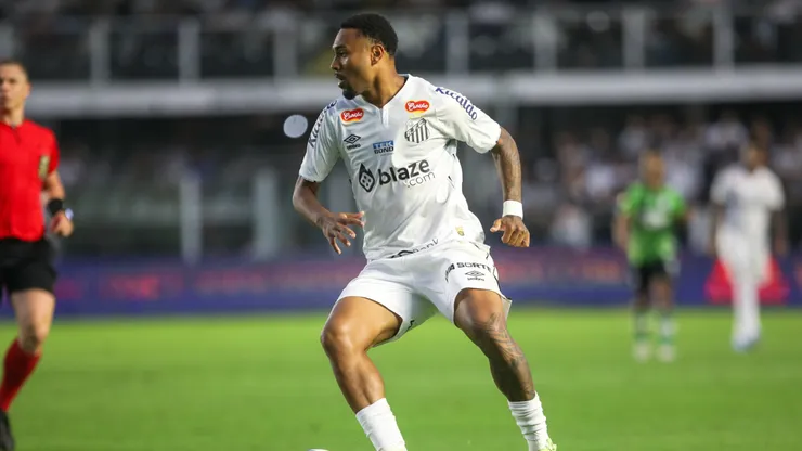 Wendel jogador do Santos durante partida contra o America-MG no estadio Vila Belmiro pelo campeonato Brasileiro B 2024