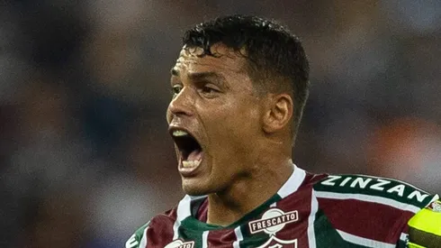 Thiago Silva durante partida do Fluzão.