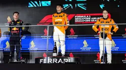 Norris, Verstappen e Piastri no pódio do GP de Singapura
