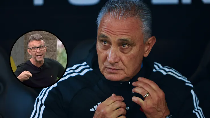 Tite fez história no Corinthians em 2012 - Foto 1: Ernesto Ryan/Getty Images - Foto 2: Reprodução/TV Bandeirantes.