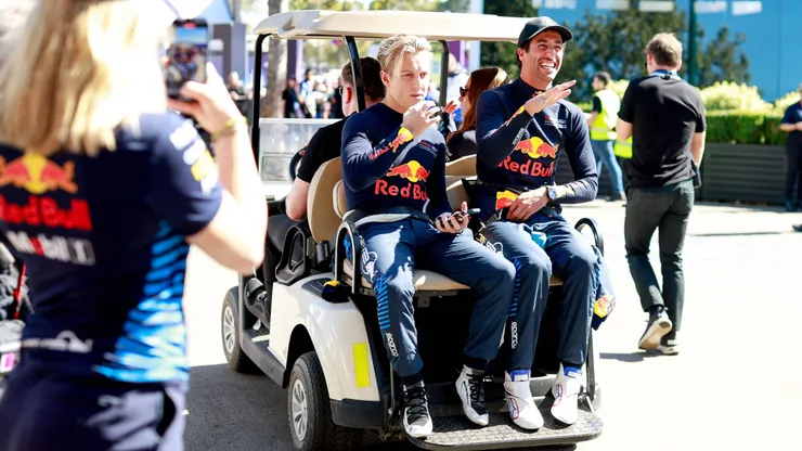 Lawson e Ricciardo no GP da Austrália