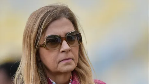 SP - RIO DE JANEIRO - 11/08/2024 - BRASILEIRO A 2024, FLAMENGO X PALMEIRAS - Leila Pereira Presidente do Palmeiras durante partida contra o Flamengo no estadio Maracana pelo campeonato Brasileiro A 2024.