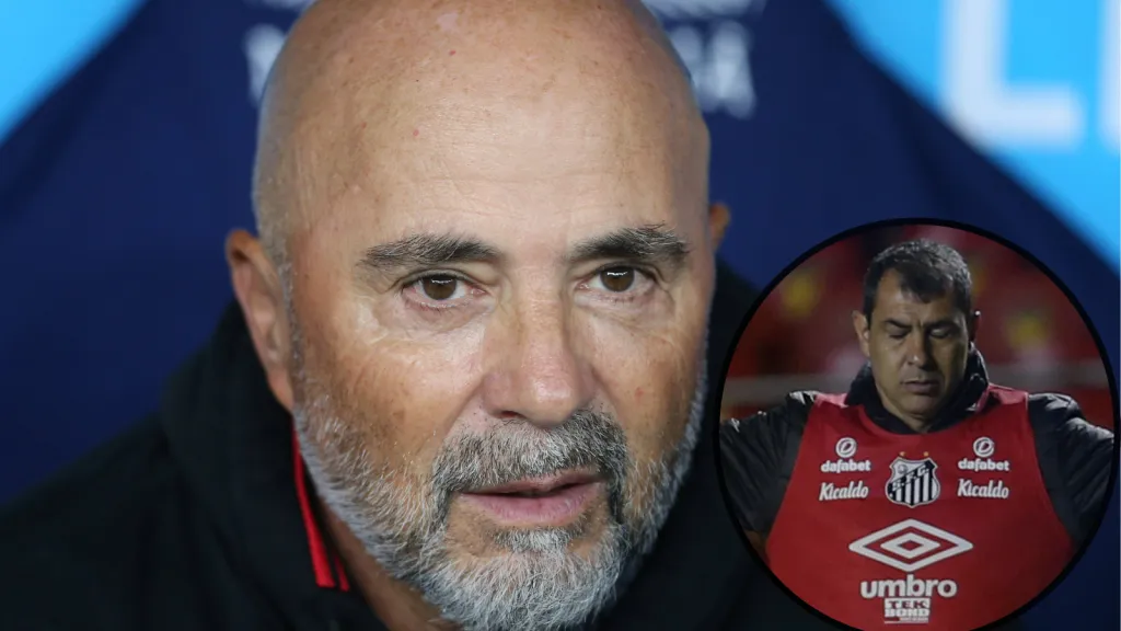 Montagem de Carille e Sampaoli - Fotos: IMAGO