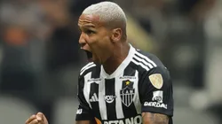 Deyverson durante partida entre Atlético-MG e Fluminense, pelas quartas de final da Copa Libertadores, na Arena MRV. Foto: Gilson Lobo/AGIF