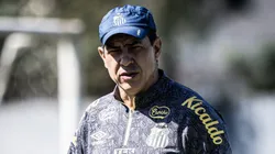 Fábio Carille comanda treino no CT Rei Pelé e trouxe à tona sua insatisfação - Fotos: Raul Baretta/ Santos FC.