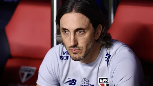 Treinador causou polêmica na partida da Libertadores. Marcello Zambrana/AGIF.