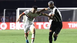 Alexander Barboza, do Botafogo, estava envolvido no lance revisado pela arbitragem