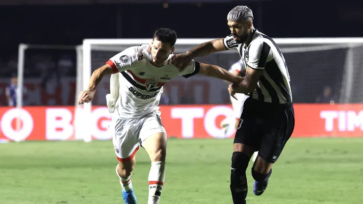 Alexander Barboza, do Botafogo, estava envolvido no lance revisado pela arbitragem