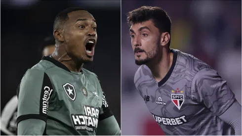 John, goleiro do Botafogo e Rafael, do São Paulo. Foto: Jorge Rodrigues/Ettore ChiereguiniAGIF