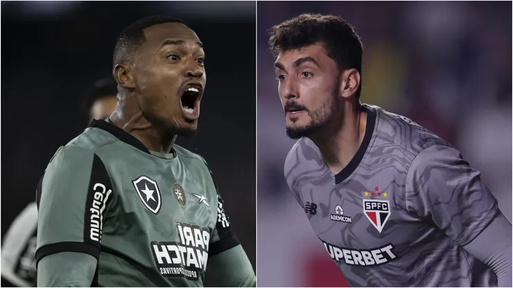 John, goleiro do Botafogo e Rafael, do São Paulo. Foto: Jorge Rodrigues/Ettore ChiereguiniAGIF
