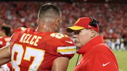 Travis Kelce e Andy Reid. Foto: IMAGO / Icon Sportswire