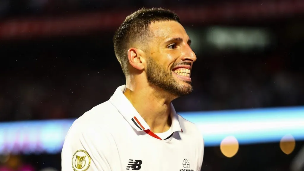 Calleri no São Paulo pela Libertadores. Foto: Marco Miatelo/AGIF