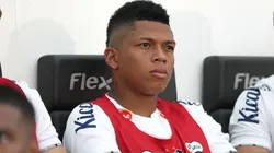 Billy Arce jogador do Santos durante partida contra o Avaí