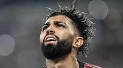 Gabigol durante partida da Copa Libertadores.