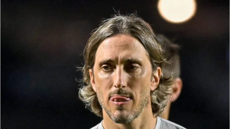 Zubeldía durante jogo do SP no Morumbis.