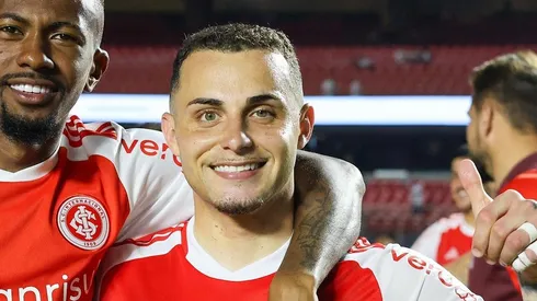 Bruno Gomes marcou gol pelo Internacional contra o São Paulo. Foto: Marcello Zambrana/AGIF