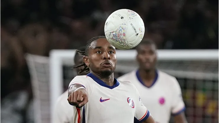 Christopher Nkunku pelo Chelsea em partida diante do Servette pela UEFA Conference League. (Photo by Pier Marco Tacca/Getty Images)