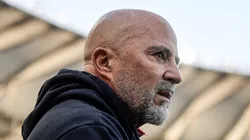 RJ - RIO DE JANEIRO - 16/07/2023 - BRASILEIRO A 2023, FLUMINENSE X FLAMENGO - Jorge Sampaoli tecnico do Flamengo durante partida contra o Fluminense no estadio Maracana pelo campeonato Brasileiro A 2023.