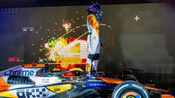 Lando Norris após vencer a corrida no GP de Singapura