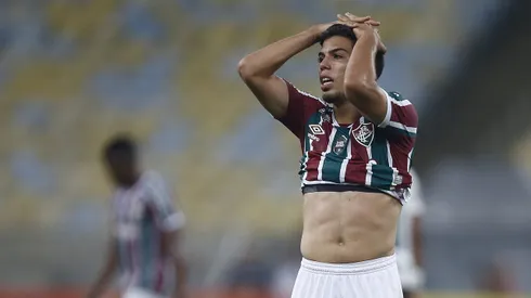 RIO DE JANEIRO, BRAZIL - AUGUST 27: Nonato of Fluminense reacts at the end of the match between Fluminense and Palmeiras as part of Brasileirao 2022 at Maracana Stadium on August 28, 2022 in Rio de Janeiro, Brazil. (Photo by Wagner Meier/Getty Images)