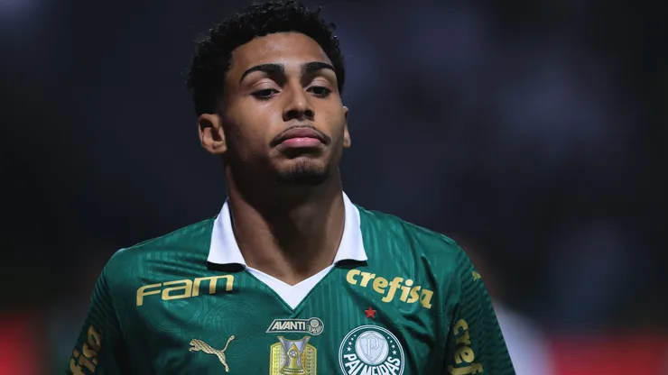 Luighi jogador do Palmeiras durante partida contra o Atletico-GO no estadio Arena Allianz Parque pelo campeonato Brasileiro A 2024. - Foto: AGIF