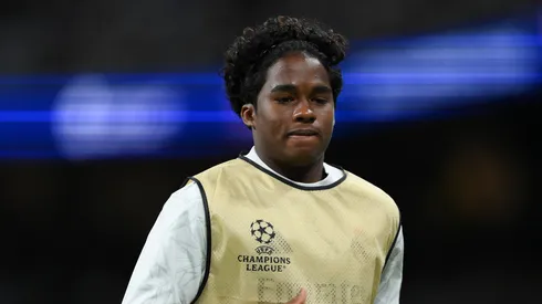 Endrick no Real Madrid pela Champions League. Foto: David Ramos/Getty Images