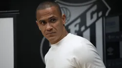 Renan durante sua apresentação ao Santos, no dia 28/08/2024.