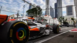 Lando Norris durante TL3 de Singapura