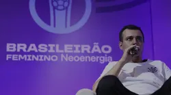 Lucas Piccinato participou de coletiva da final do Brasileirão Feminino. Divulgação/Lívia Villas Boas/Staff Images Woman/CBF.