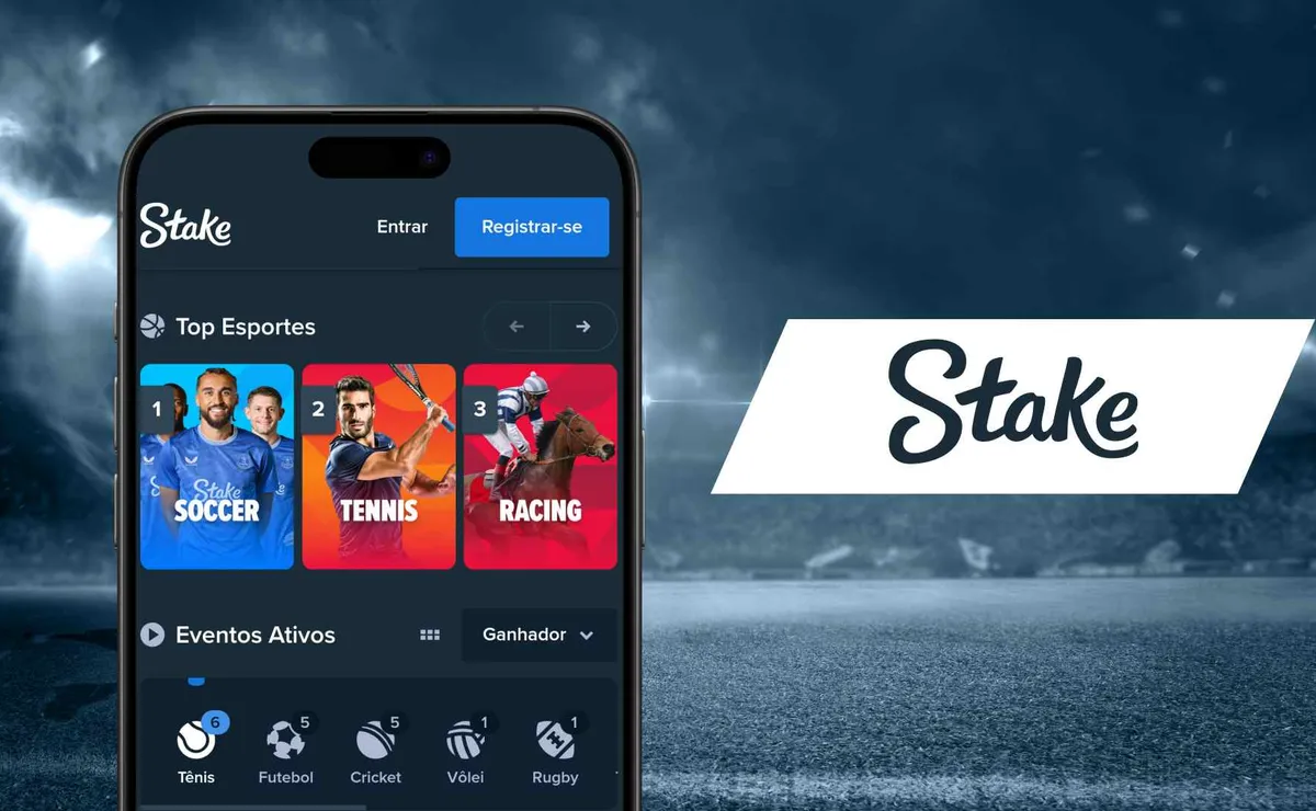 Interface de l'application mobile Stake casino sur smartphone