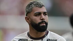 SP - RIO DE JANEIRO - 11/08/2024 - BRASILEIRO A 2024, FLAMENGO X PALMEIRAS - Gabigol jogador do Flamengo durante aquecimento antes da partida contra o Palmeiras no estadio Maracana pelo campeonato Brasileiro A 2024.