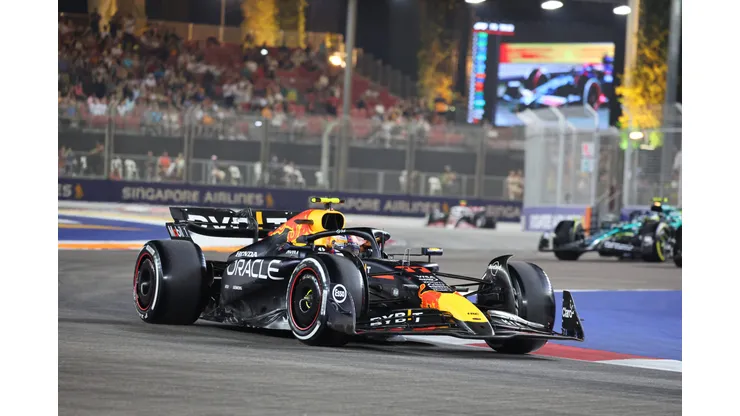 Sergio Pérez em Marina Bay, Singapura