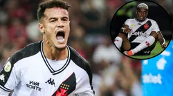 Philippe Coutinho deve seguir no banco, mas Emerson Rodríguez será titular contra Palmeiras - Fotos: Matheus Lima/CRVG e AGIF