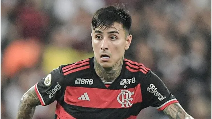 RJ - RIO DE JANEIRO - 15/09/2024 - BRASILEIRO A 2024, FLAMENGO X VASCO - Pulgar jogador do Flamengo durante partida contra o Vasco no estadio Maracana pelo campeonato Brasileiro A 2024. Foto: Thiago Ribeiro/AGIF
