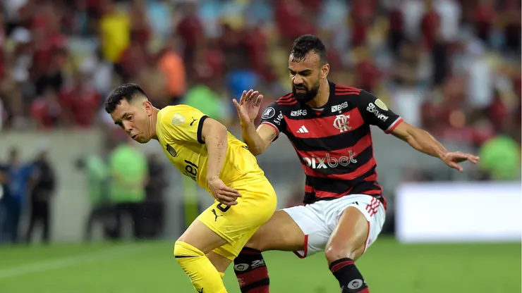Flamengo x Peñarol pela Libertadores 2024. Foto: Dhavid Normando/Getty Images