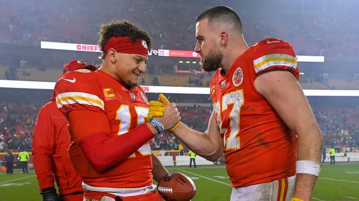 Kelce e Mahomes nos Chiefs. Foto: IMAGO / ZUMA Press Wire