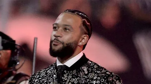 SP - SAO PAULO - 11/09/2024 - COPA DO BRASIL 2024, CORINTHIANS X JUVENTUDE - novo jogador Memphis Depay, e apresentado antes partida contra Juventude no estadio Arena Corinthians pelo campeonato Copa Do Brasil 2024. Foto: Alan Morici/AGIF