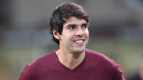 MILAN, ITALY - AUGUST 31: Ricardo Kaka looks on before the serie A match between AC Milan and AS Roma at Stadio Giuseppe Meazza on August 31, 2018 in Milan, Italy. (Photo by Marco Luzzani/Getty Images)