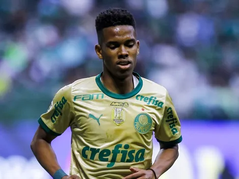 Estêvão, do Palmeiras, sofre lesão na coxa e pode não jogar