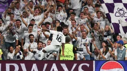 Endrick comemorando o gol contra o Stuttgart