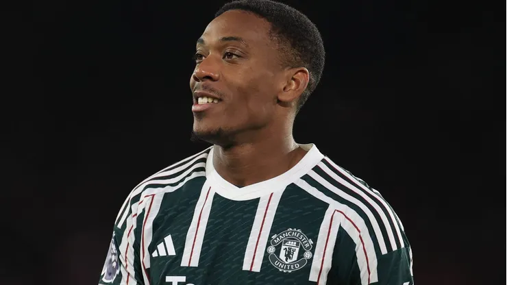 Anthony Martial durante partida entre Sheffield United e Manchester United, pela Premier League, no dia 21/10/2023. Foto: Conor Mollo