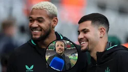 Joelinton (à esquerda) disse que admira futebol do Palmeiras de Abel Ferreira - Fotos: IMAGO e Reprodução/Instagram