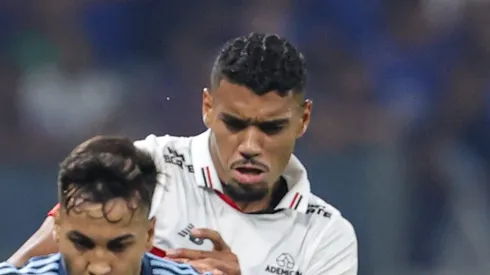 Ruan Tressoldi em sua estreia no São Paulo. Foto: Gilson Lobo/AGIF