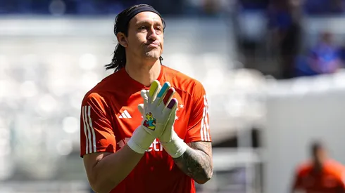 MG - BELO HORIZONTE - 01/09/2024 - BRASILEIRO A 2024, CRUZEIRO X ATLETICO-GO - Cassio jogador do Cruzeiro durante aquecimento antes da partida contra o Atletico-GO no estadio Mineirao pelo campeonato Brasileiro A 2024. Foto: Gilson Lobo/AGIF