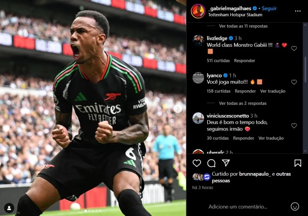 Print do post de Gabriel Magalhães – Foto: Divulgação/GabrielMagalhães