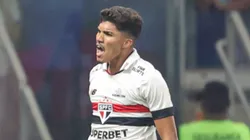 MG - BELO HORIZONTE - 15/09/2024 - BRASILEIRO A 2024, CRUZEIRO X SAO PAULO - William Gomes jogador do Sao Paulo comemora seu gol durante partida contra o Cruzeiro no estadio Mineirao pelo campeonato Brasileiro A 2024. Foto: Gilson Lobo/AGIF