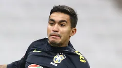 Dudu, atacante do Palmeiras, em treino da Seleção Brasileira - Foto: Lucas Figueiredo/CBF