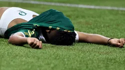 SP - SAO PAULO - 21/08/2024 - COPA LIBERTADORES 2024, PALMEIRAS X BOTAFOGO - Estevao jogador do Palmeiras lamenta derrota ao final da partida contra o Botafogo no estadio Arena Allianz Parque pelo campeonato Copa Libertadores 2024. Foto: Marcello Zambrana/AGIF