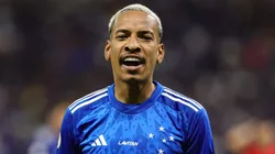 Matheus Pereira durante partida entre Cruzeiro e Corinthians, no Mineirão, pelo Campeonato Brasileiro, no dia 07/07/2024.