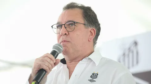 Presidente do Santos durante o evento